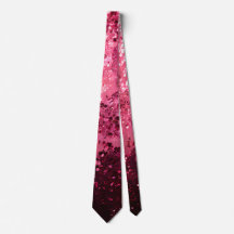Elegant Rosa Sparkly Sequin Neck Tie