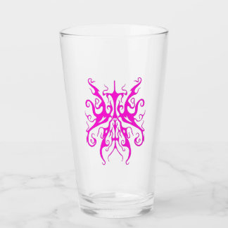 Elegant Rosa Stam-mask Abstrakt Design Glaskopp
