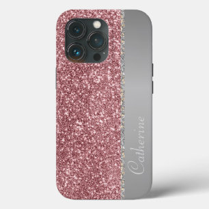 Elegant Rosa Strip Glitter Anpassningsbar Anpassa