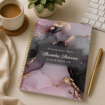 Elegant rosa svart guld glitter agat marmor