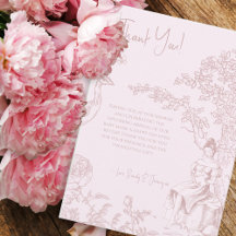 Elegant Rosa Toile Jouy Baby Shower Bok Request