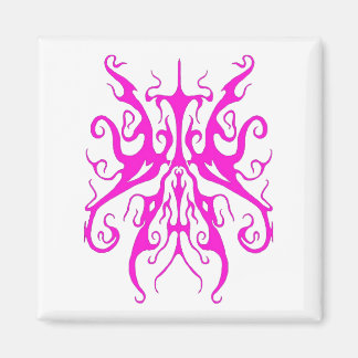 Elegant rosa tribal mask abstrakt design magnet