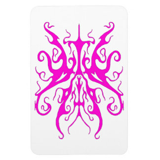 Elegant rosa tribal mask abstrakt design magnet