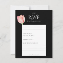 Elegant Rosa tulpan - minimalistisk modern bröllop