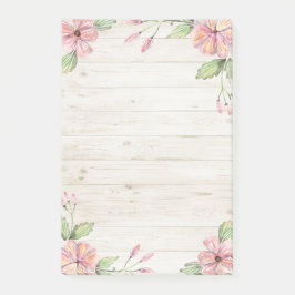 Elegant Rosa underbar Watercolor Blommigt Post-it- Post-it Block