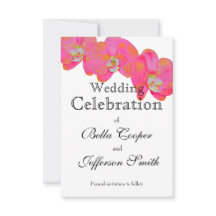 elegant Rosa vattenfärg blommigt för Orchid-målnin