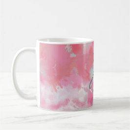 Elegant Rosa Vattenfärgen Nurse Doktor Kaffemugg
