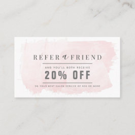 Elegant  Rosa Vattenfärgsaloneferens Visitkort