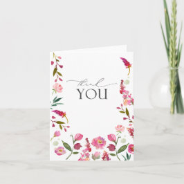 Elegant Rosa Vattenfärgsblommor - tack vare ditt k