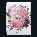 Elegant Rosa Vattenfärgsfet Blommigt iPad Pro Skydd<br><div class="desc">Elegant Rosa Watercolor Bold Blommigt iPad Pro Cover med plats för ditt monogram eller annan text. Vackra,  feta blommigtar med vattenfärg i lavender,  plommon och rosa.</div>