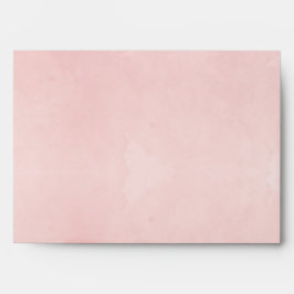 Elegant  Rosa Vattenfärgsmonogram Bröllop