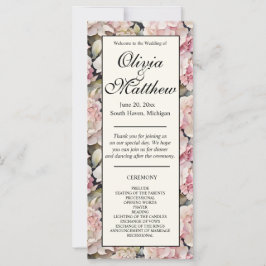 Elegant rosa vattenfärgsvattenområden Bröllopsprog