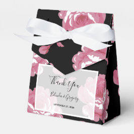 Elegant Rosa Vintage Ro Bröllop Presentaskar