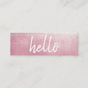Elegant rosa visitkort för hejEventPlanner