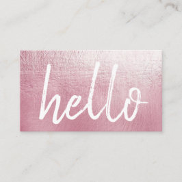 Elegant rosa visitkort för hejhändelsePlanner