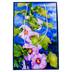 Elegant rosa, vit blommigt 