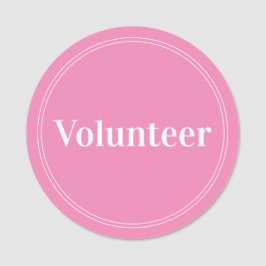 Elegant Rosa Voluntetic Magnetic Namnbricka