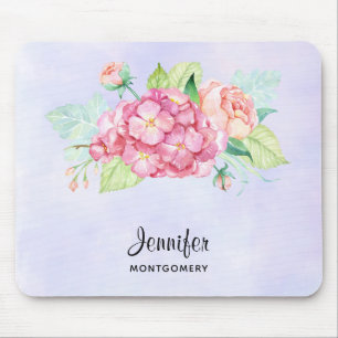 Elegant Rosa Watercolor Flower Bouquet Musmatta