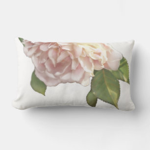 Elegant rosa white Ivory peach ro Lumbarkudde