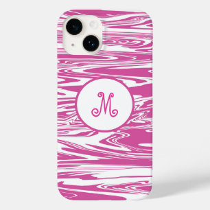 Elegant Rosa White Monogram Snyggt Anpassa