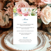 Elegant Rosa White Teal Garden Blommigt Bröllop Me