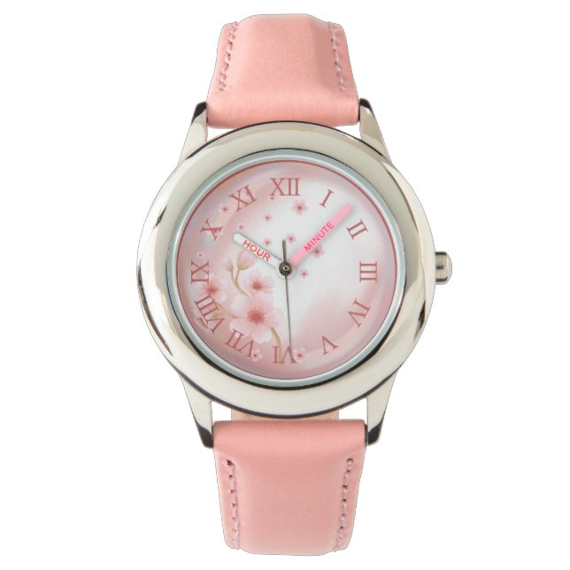 Elegant rosa wristwatch armbandsur (Framsida)