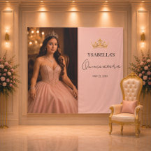 Elegant rosabruden Quinceañera-bakgrund