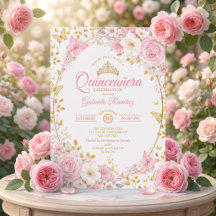 Elegant rosabruden Quinceañera gyllene fjäril