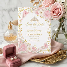 Elegant rosabruden Quinceañera gyllene fjäril