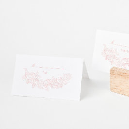 Elegant  Rosan Bröllop Placeringskort