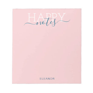 Elegant  rosan namn anteckningsblock
