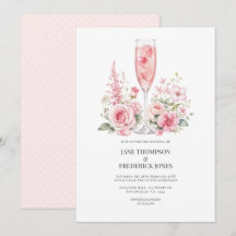 Elegant rosé champagne trädgårdsbröllop