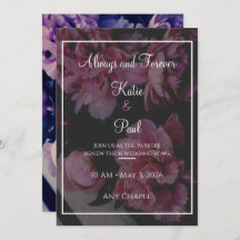 Elegant Rose Flowers Wedding invitation