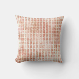 Elegant, Rose Gold Checkered Pattern Kudde