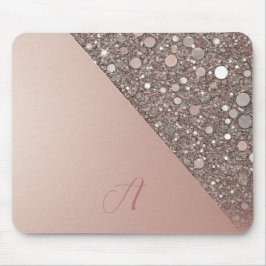 Elegant Rose Gold Monogram Planner Musmatta