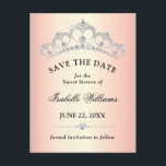 Elegant Rose Gold Sweet 16 Spara Datum Vykort<br><div class="desc">Elegant Rose Gold Sweet 16 Spara Datum Postkort</div>