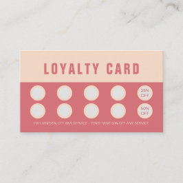 Elegant Rose & Ivory Beauty Loyalty & Rewards Card Lojalitetskort