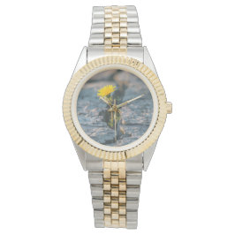 Elegant Rose on Water Two-Tone Ladies Watch Armbandsur