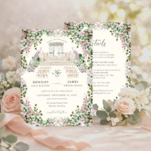 Elegant rosé trädgårdbröllop med monogram