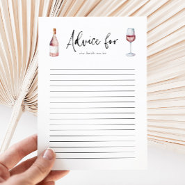 Elegant rosé vin bröllopsfest rådkort