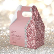 Elegant Roséguld 80-årsfirande