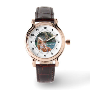 ELEGANT! 🌿 Roséguld Brun Ur Armbandsur