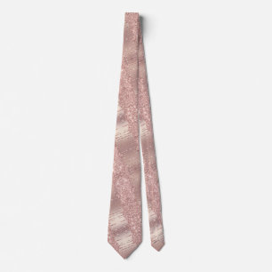 Elegant roséguld halsduk Blush glitterdropar Slips