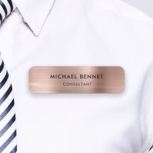 Elegant roséguld metallisk professionell verksamhe