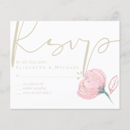 Elegant roséguld modern weddingglitter