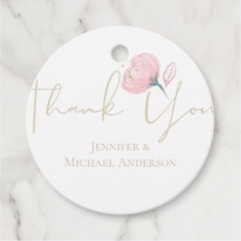 Elegant roséguld modern weddingglitter gåvor etiketter