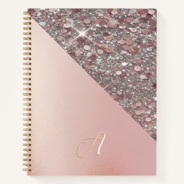Elegant roséguldmonogram