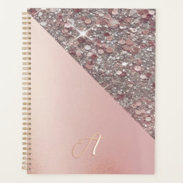 Elegant roséguldmonogram