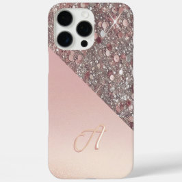 Elegant roséguldmonogram