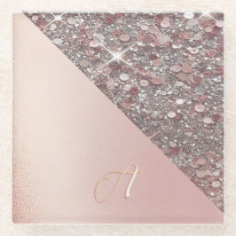 Elegant roséguldmonogram